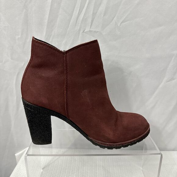 Timberland Tillston Booties Women's Size 6 Burgundy Ankle Boot - Picture 11 of 14